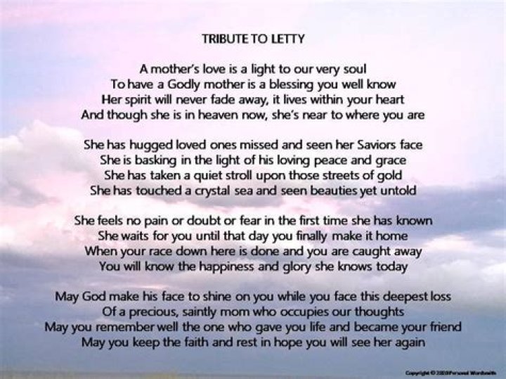 A Daughter's Heartfelt Tribute To Her Mother At Her Funeral