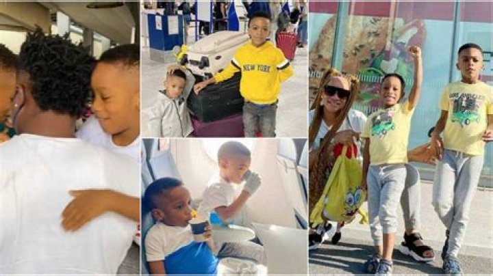 Actress Uche Nnanna Shares Cute Family Photos As Hubby Joins Her and Kids in Spain for Summer Vacation