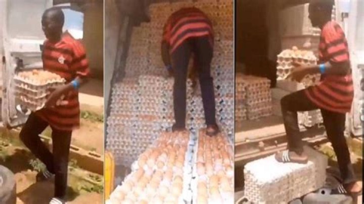 "Benin People Don Come again": Nigerian Man Walks On Eggs Without Breaking Any, Video Trends