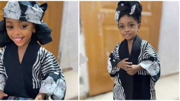 Fashion for Kids: Photo of Little Girl in Stylish Bubu Gown Leaves Fashionistas in Awe