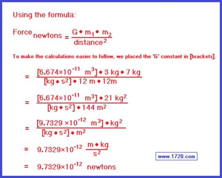 Gravitational Force Calculator