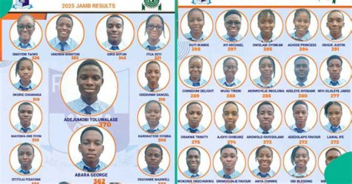 JAMB 2024: 10 Brainy Students of Same Lagos School Score 303 and above in UTME, Photos Emerge