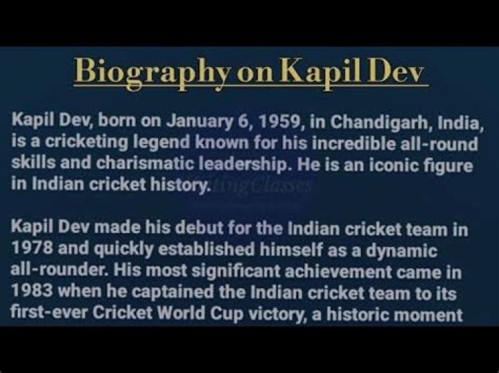 Kapil Dev – Biography, Facts & Life Story