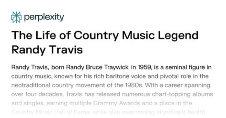 Remembering The Legacy Of Country Music Icon Randy Travis