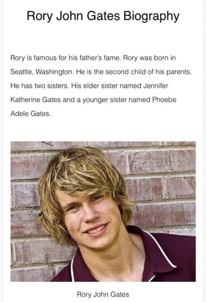 Rory John Gates – Biography, Facts & Life Story
