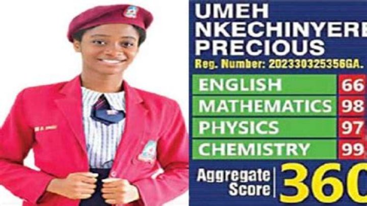 "What I Did To Score 360 in JAMB": UTME Top Scorer, Kamsiyochukwu Umeh, Opens Up in Viral Video